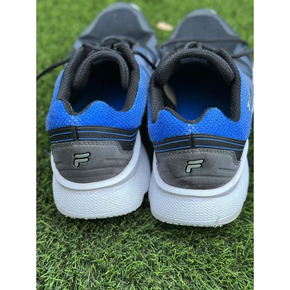 Fila Men's Running Training Shoes Black Blue US 14 EU 48 Athletic Sneakers